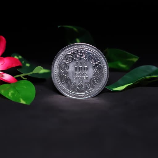100 Grams 999 Purity - Lakshmi Silver Coin thumbnail 3