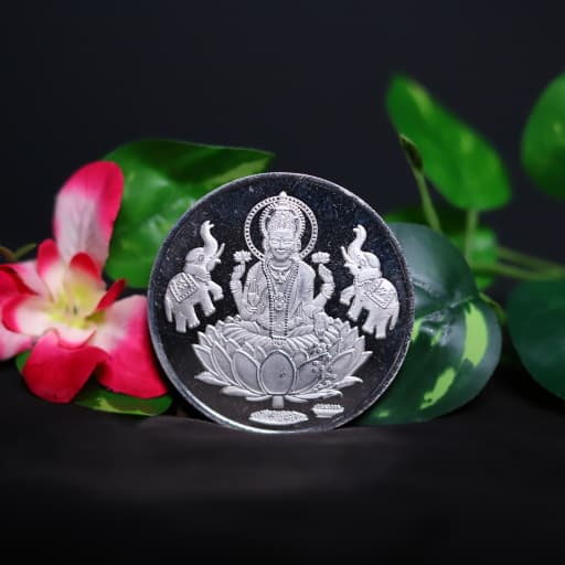 100 Grams 999 Purity - Lakshmi Silver Coin thumbnail 4