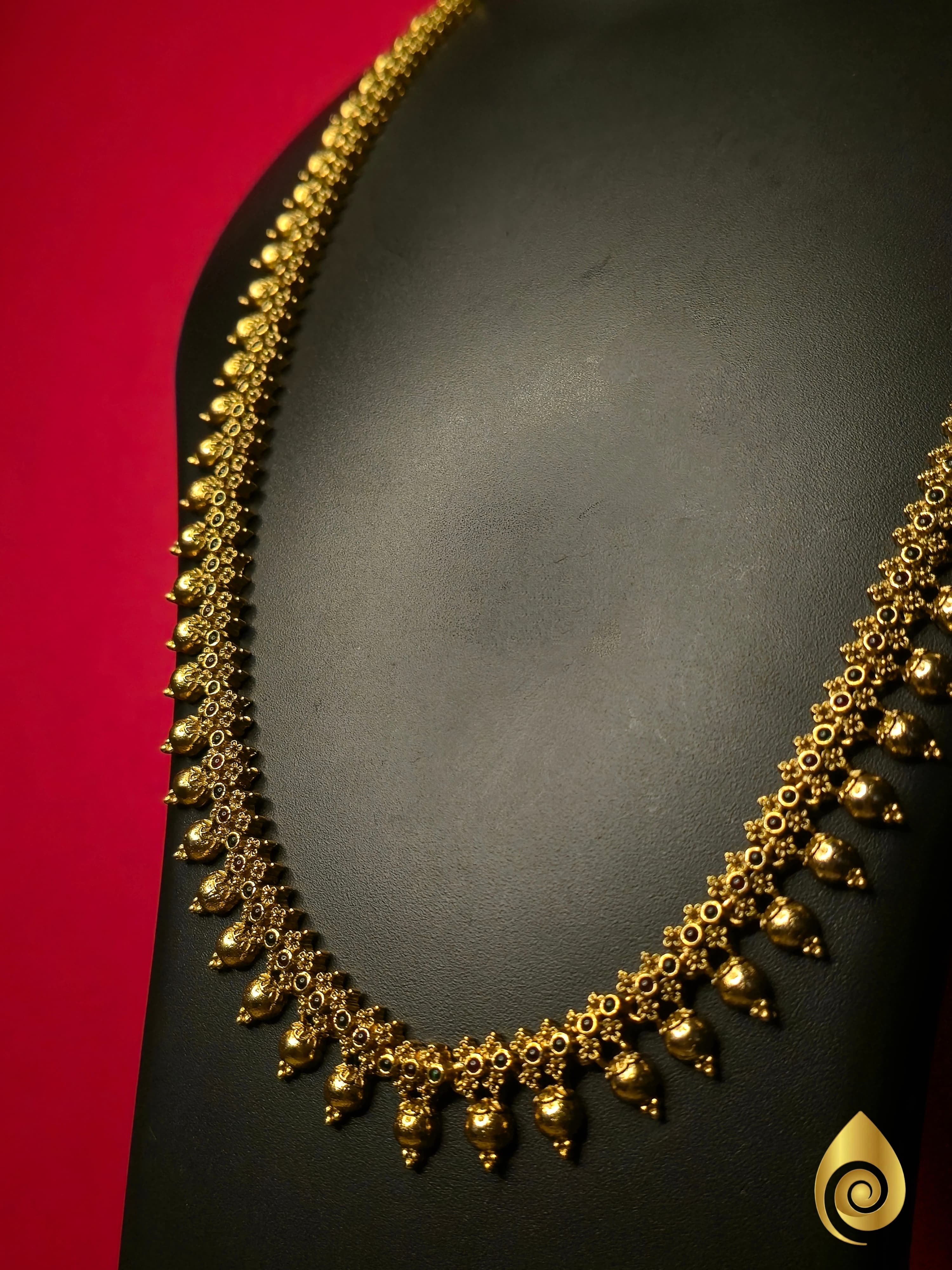 Traditional Gold Bead Drop Haram Set