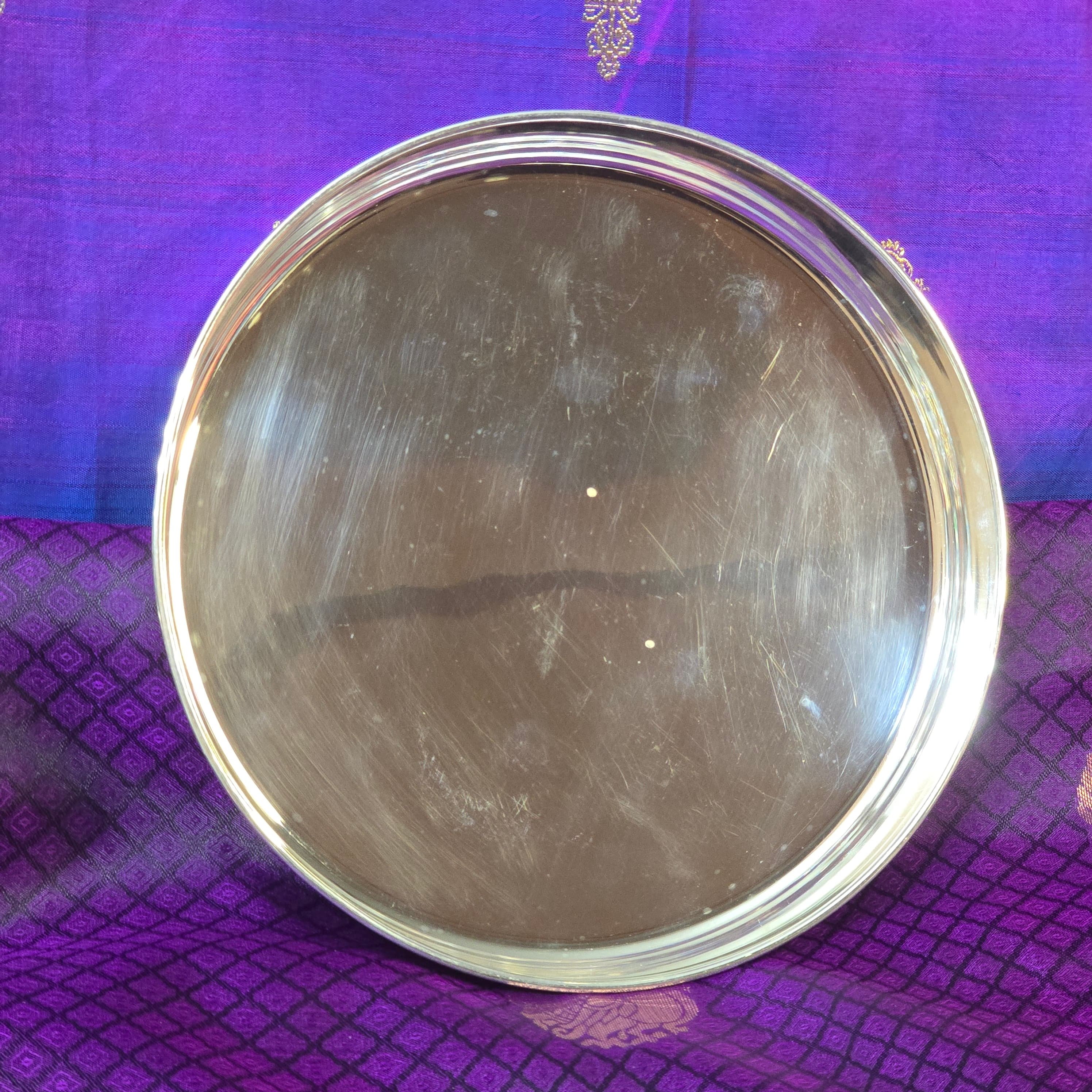 Silver Baby Feeding Plate thumbnail 4