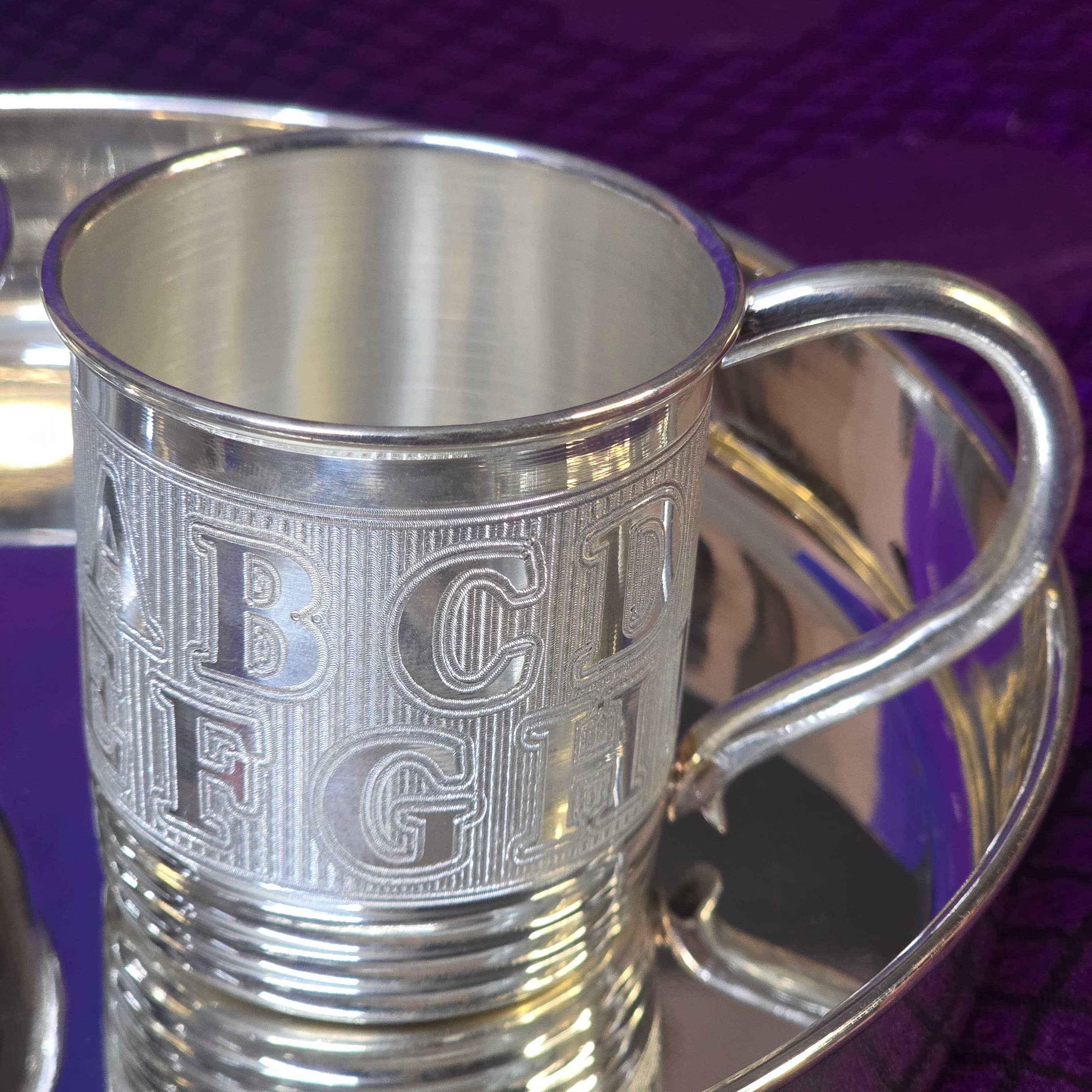 Silver Baby Feeding Gift Set thumbnail 3