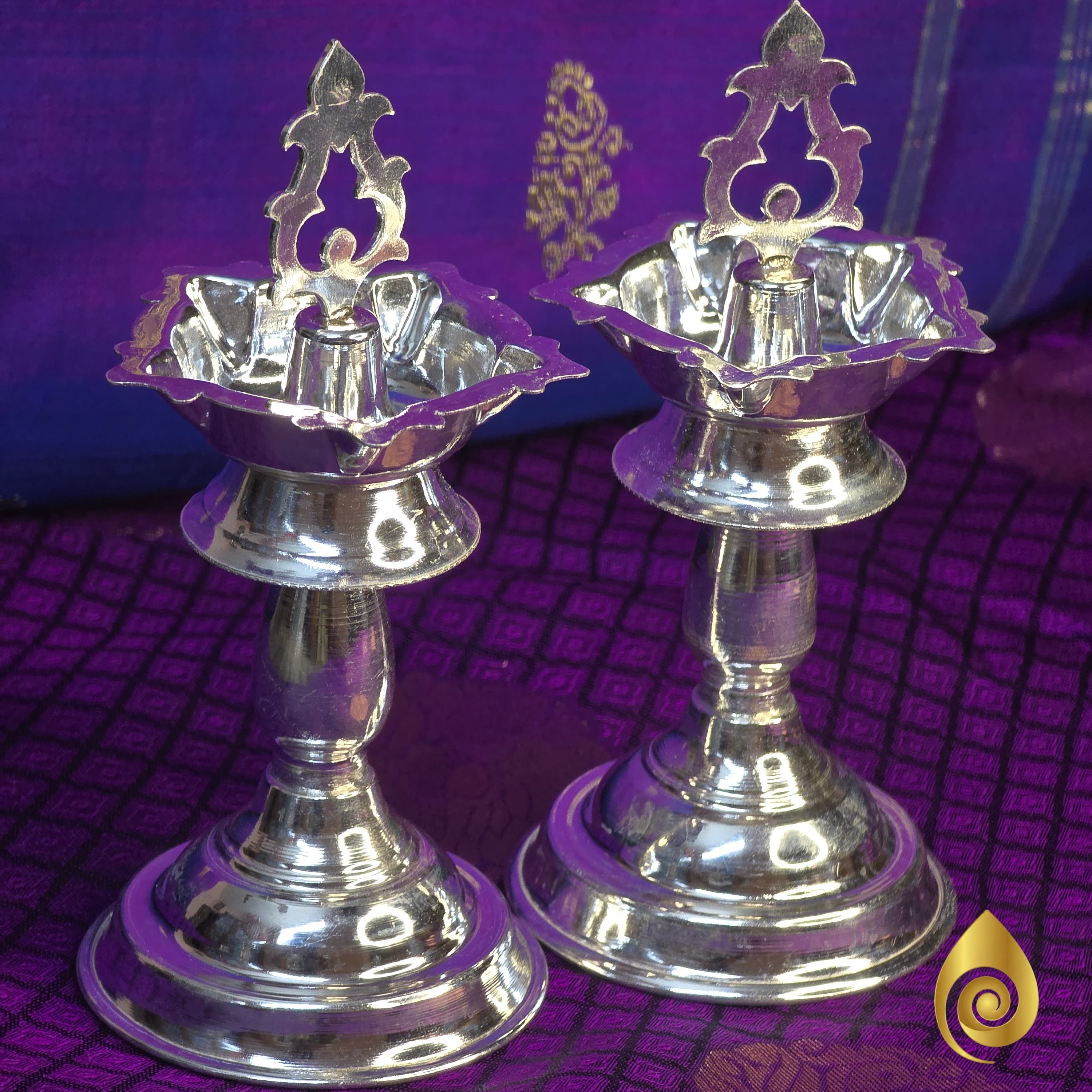 Silver Traditional Lamp