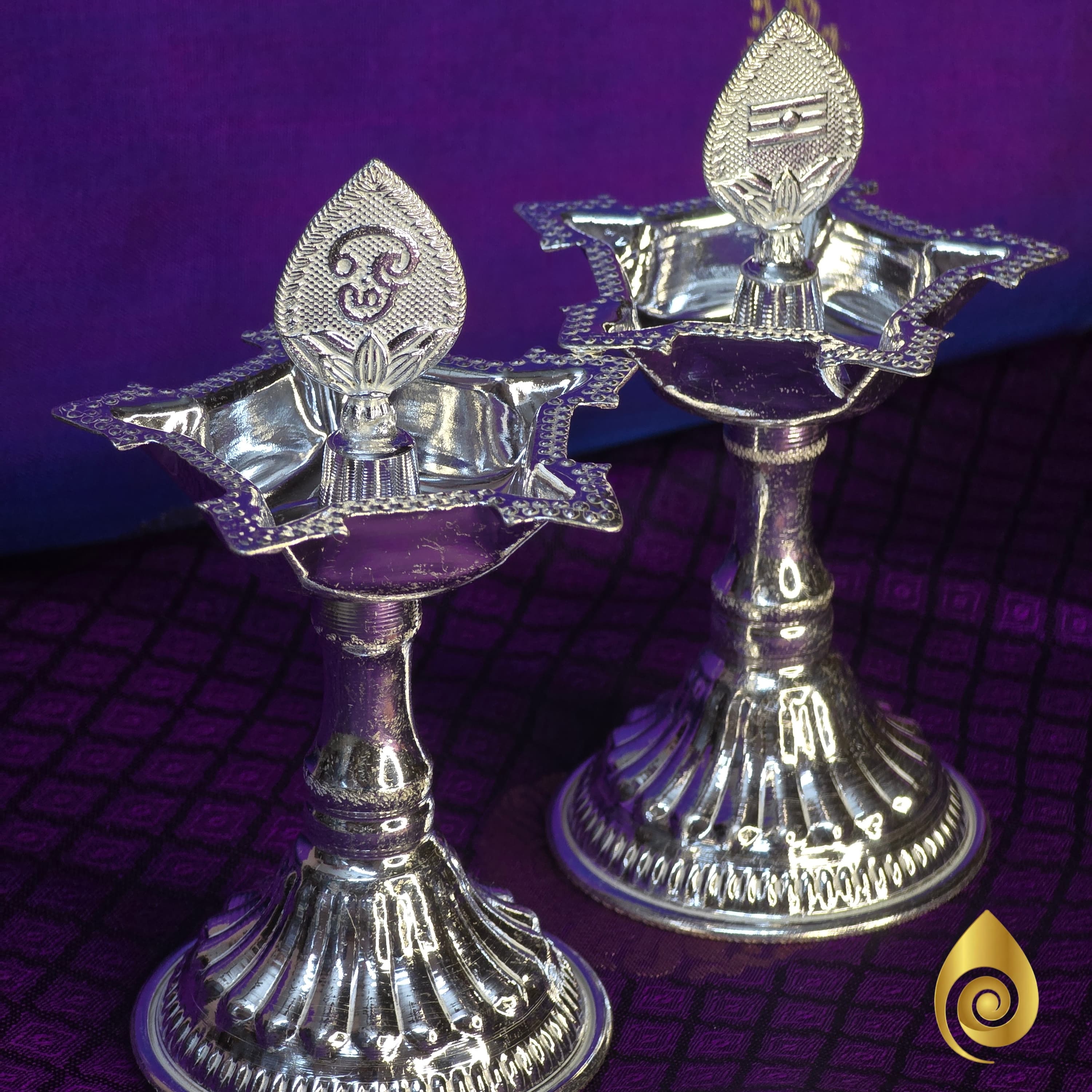 Silver Murugan Vel Lamp