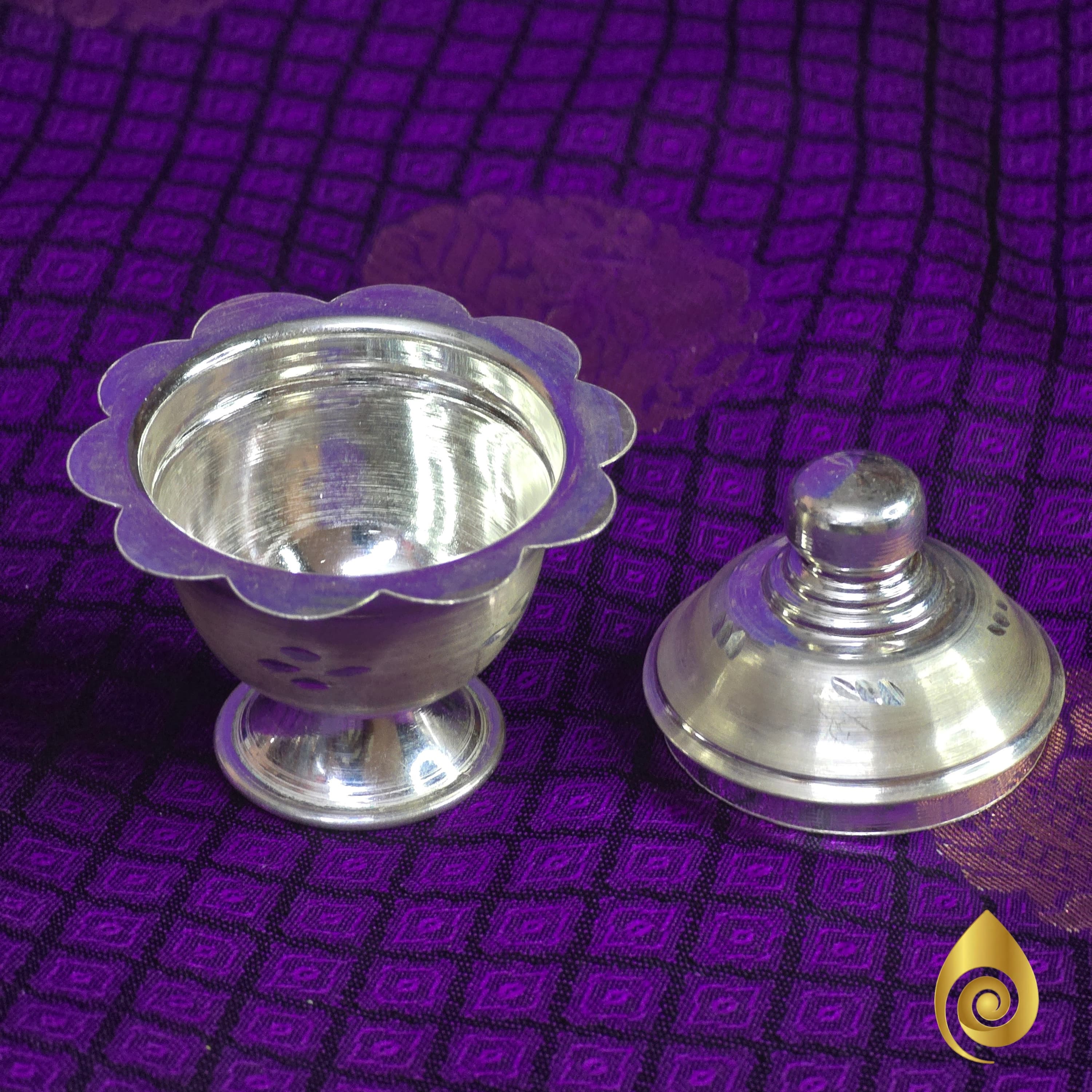 Silver Kumkum Box