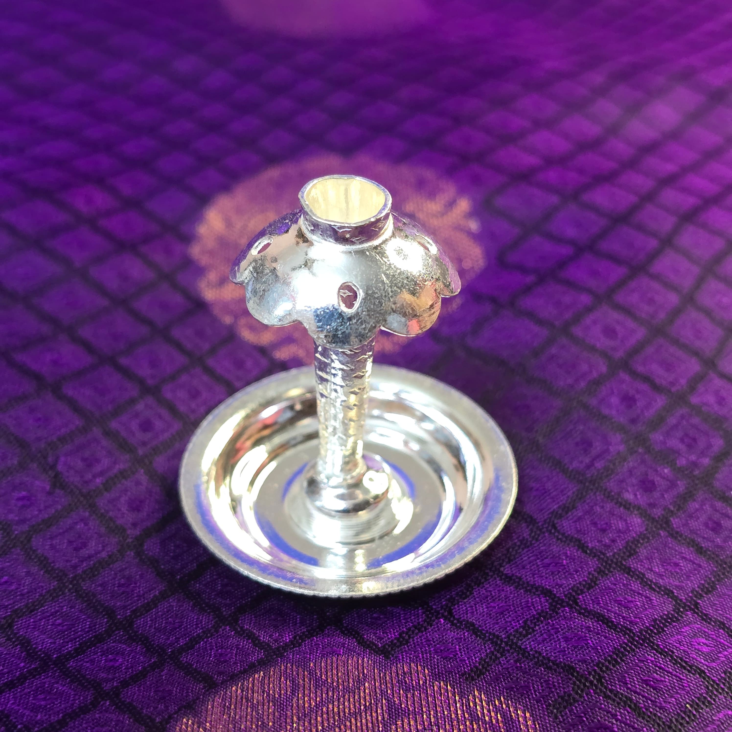 Silver Incense Stand thumbnail 4
