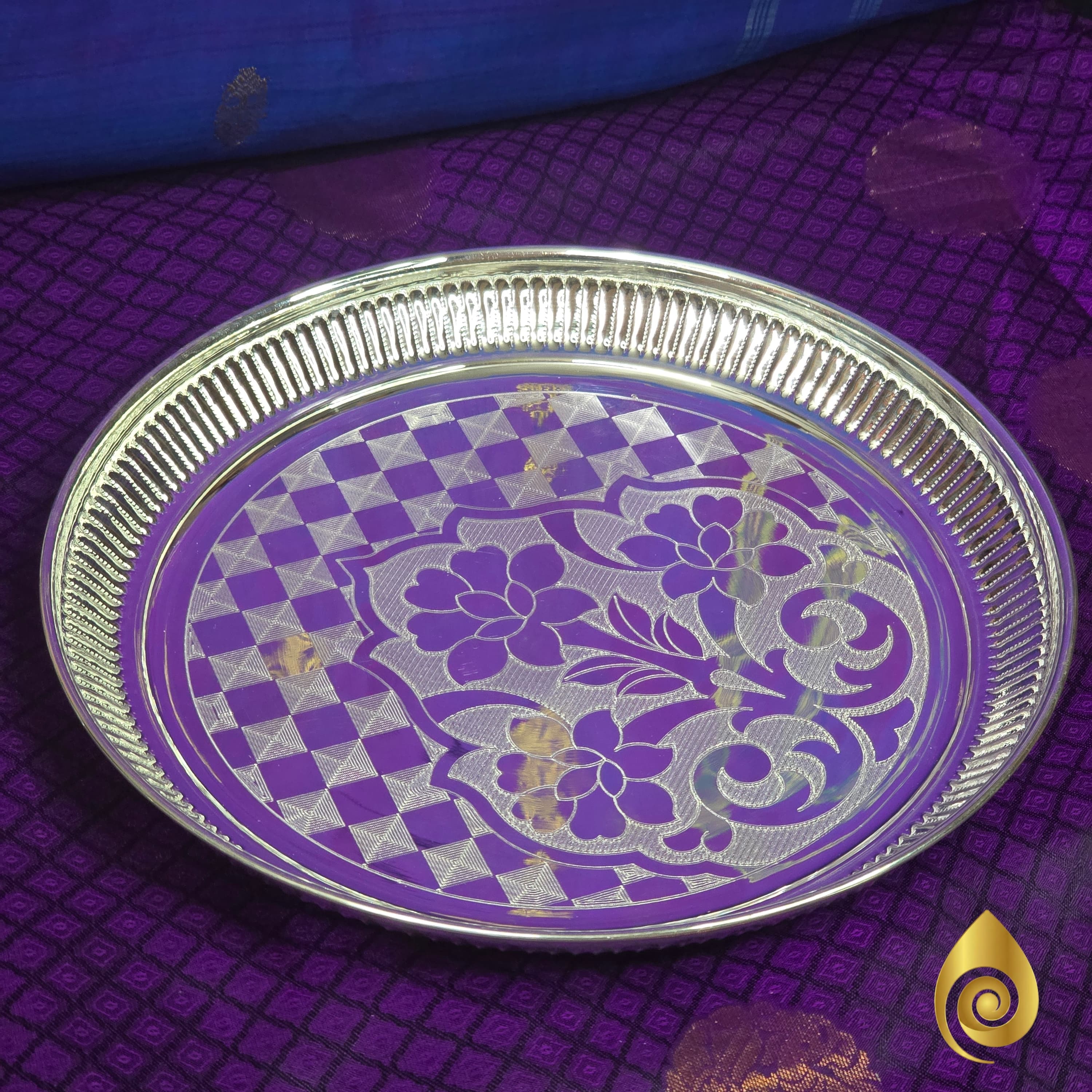 Silver Pooja Plate