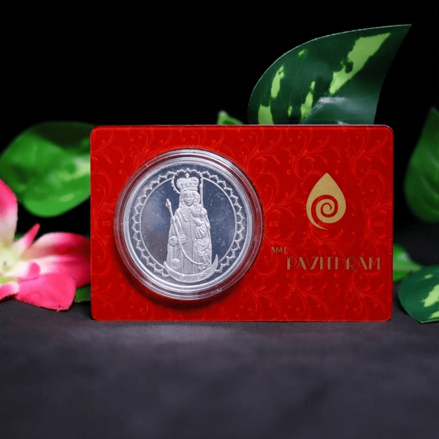 5 Grams 999 Purity - Mother Mary Silver Coin