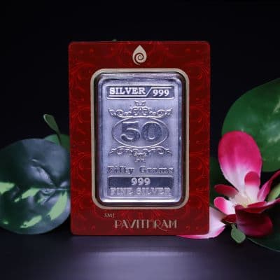50 Grams 999 Purity - Silver Bar
