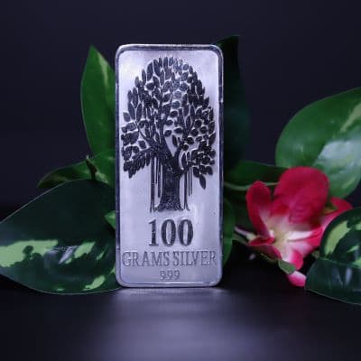 100 Grams 999 Purity - Silver Bar Tree