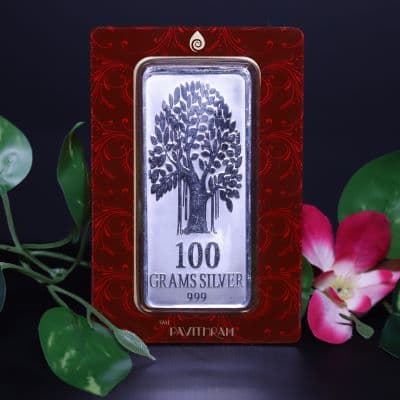 100 Grams 999 Purity - Silver Bar Tree